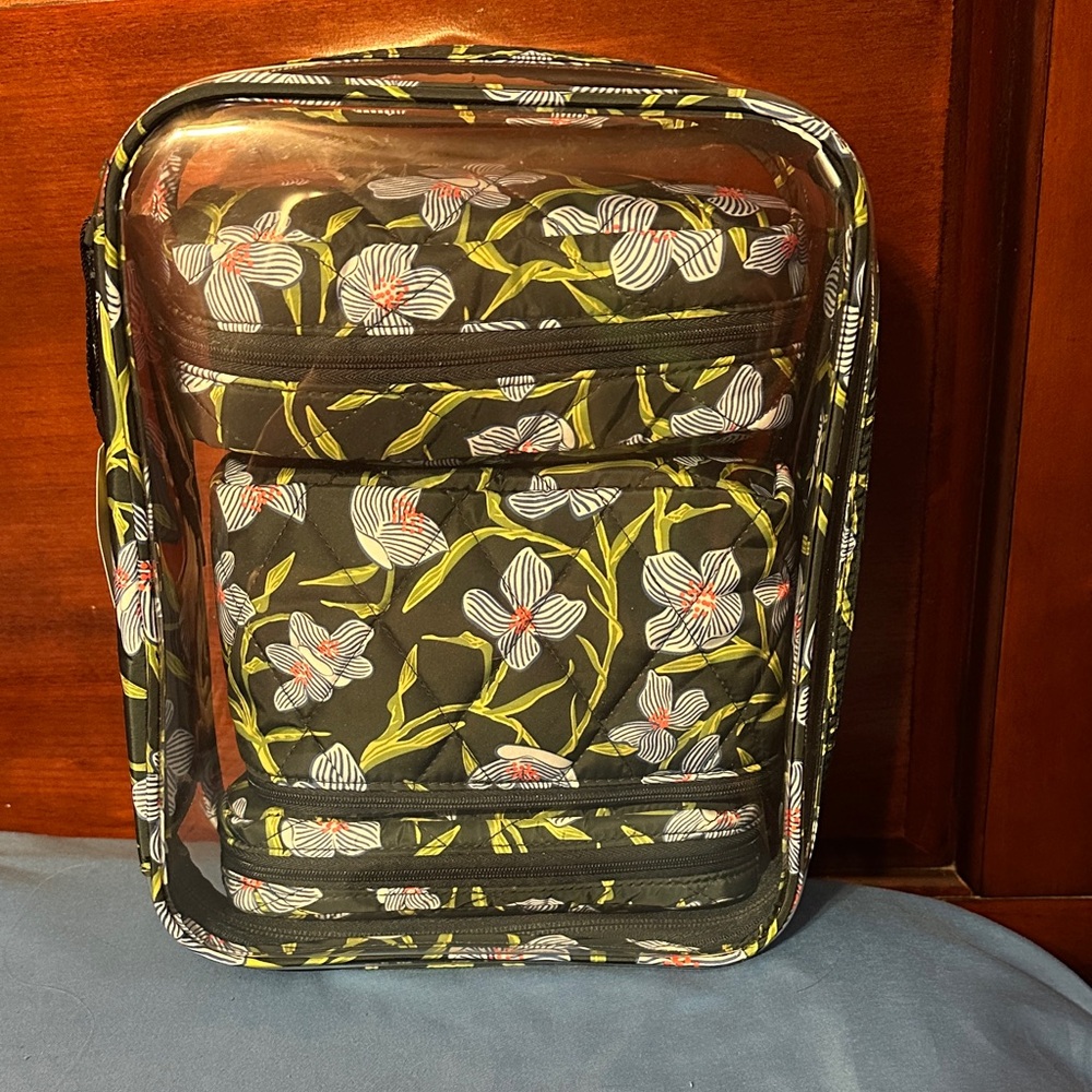 Vera Bradley Green and White Floral Organizer